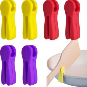 6 Pack Silicone Universal Utensil Pot Clips