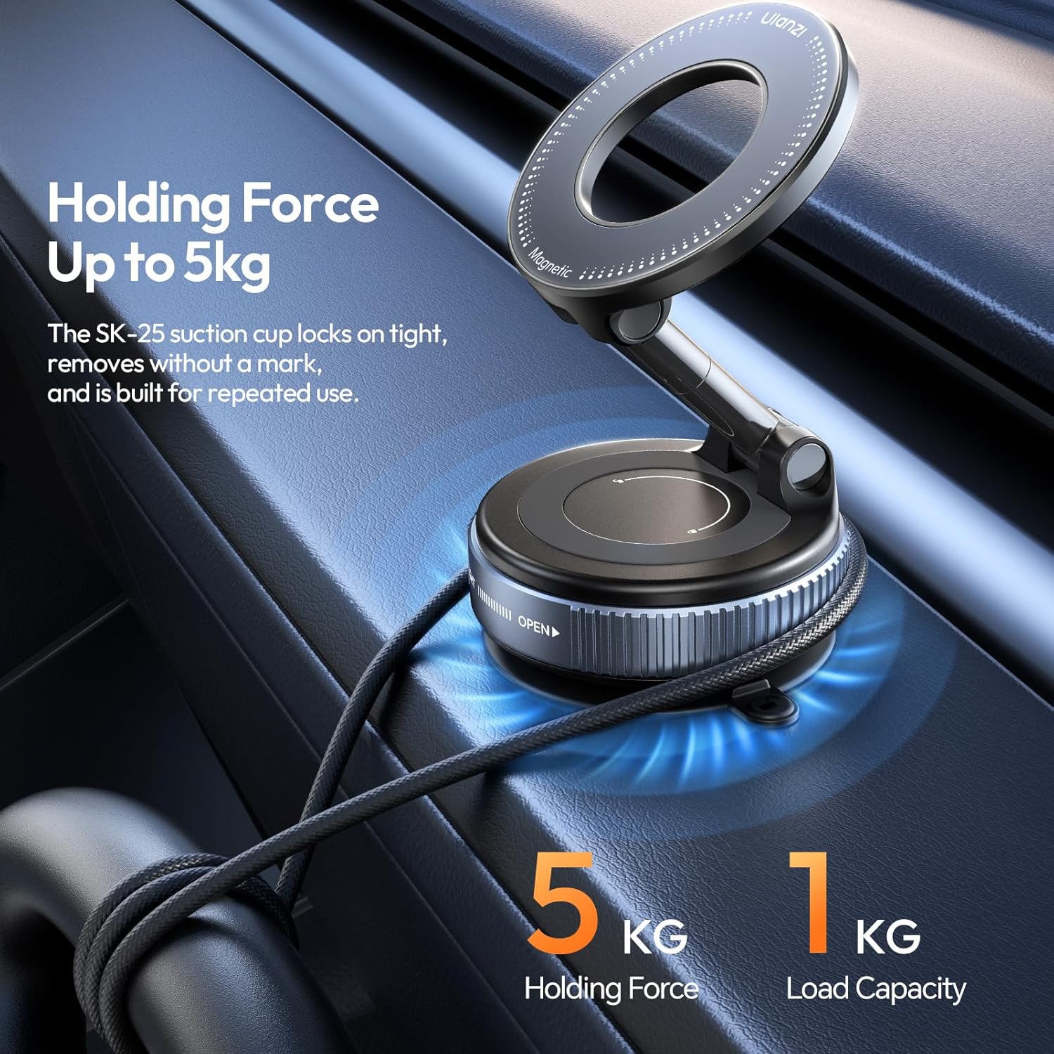 Upgraded Smartphone Vacuum Suction Mount - Image 2