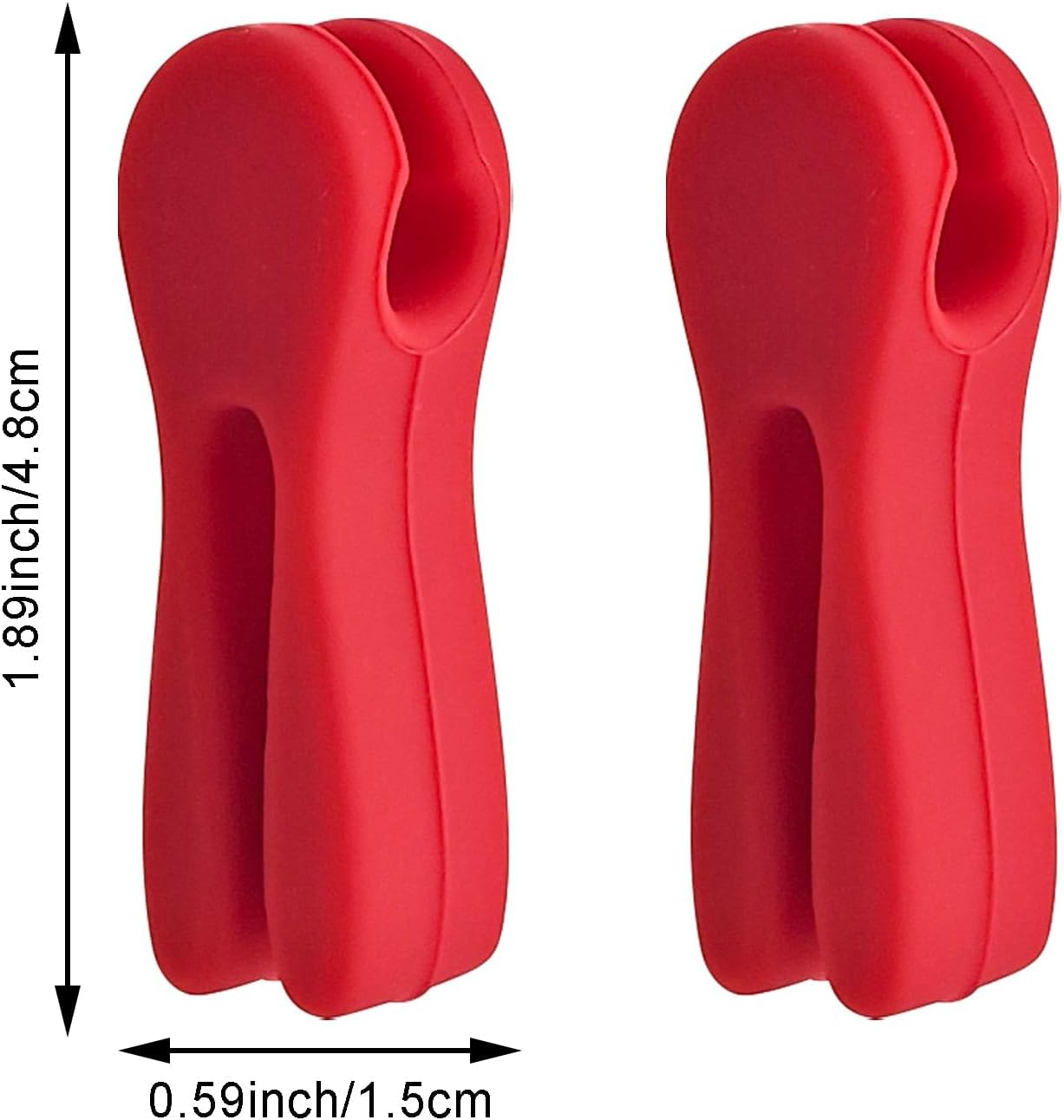 6 Pack Silicone Universal Utensil Pot Clips - Image 2