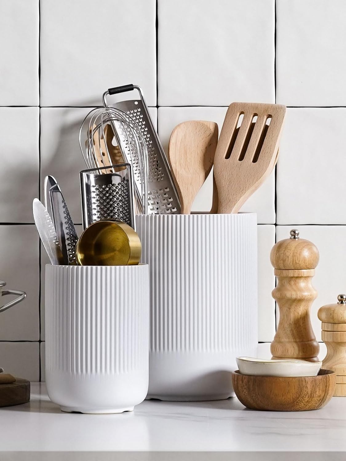 Ceramic Kitchen Utensil Holder Set - Image 3