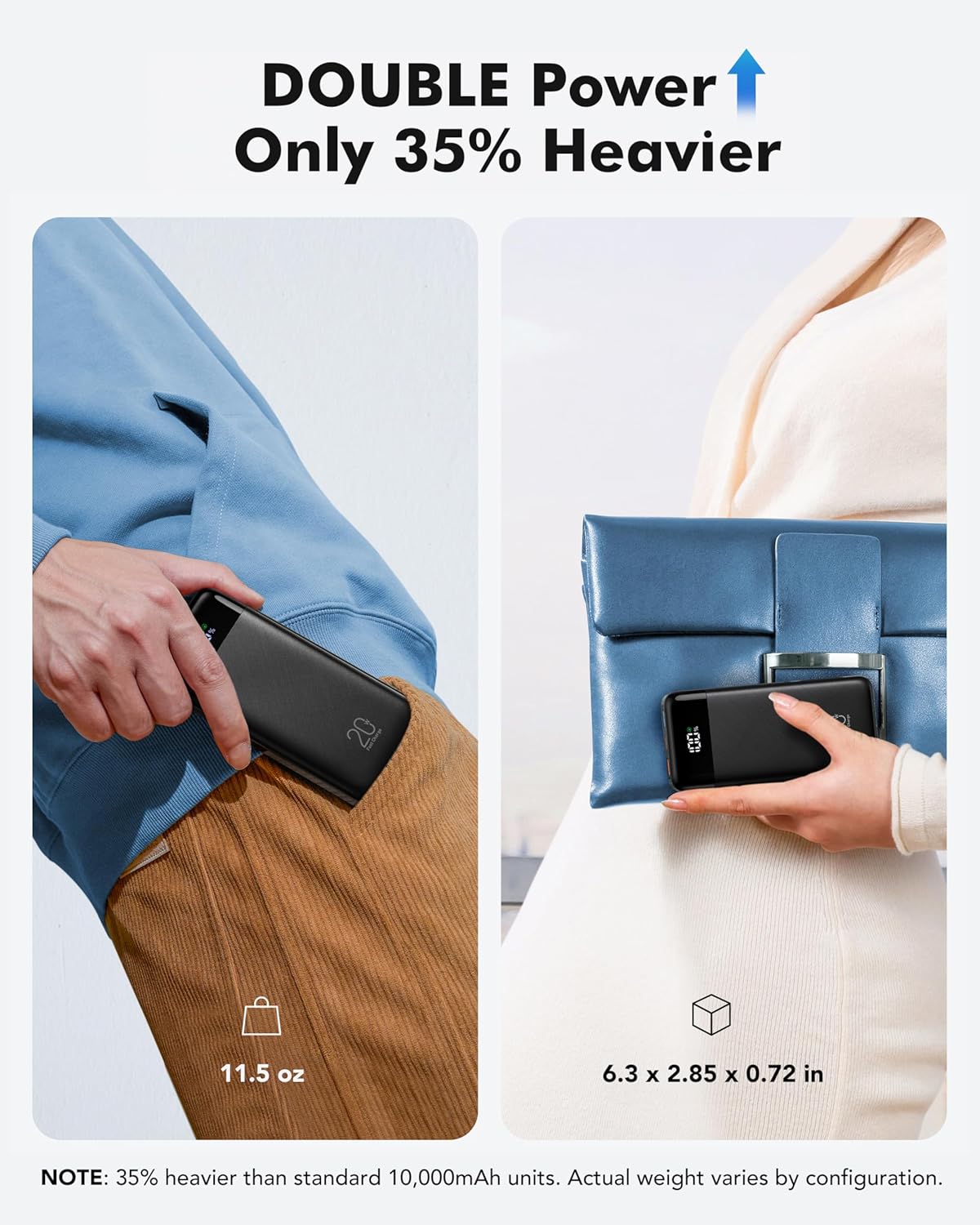 Power Bank with Built in Cables, 20000mAh USB - Image 5