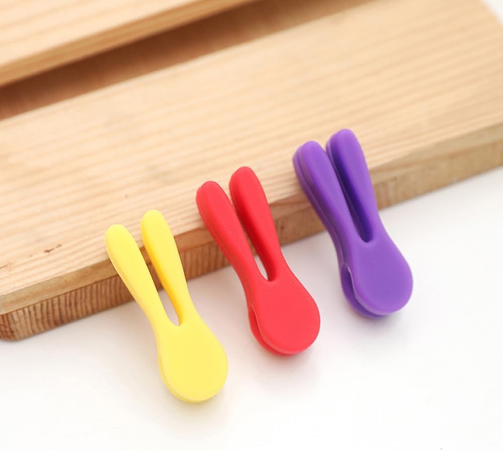 6 Pack Silicone Universal Utensil Pot Clips - Image 6